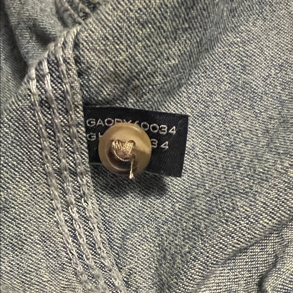 G.H. Bass & Co. Blue Denim Shirt Jacket Long Sleeve Sz XL EUC Classic Minimalist - Picture 6 of 6